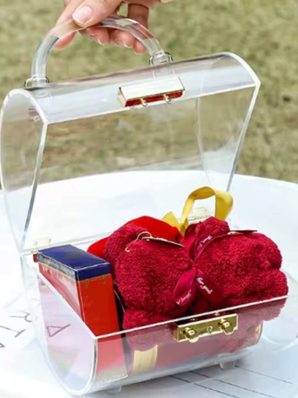 Acrylic Clear Rounded Handbag - Picture 2 of 4